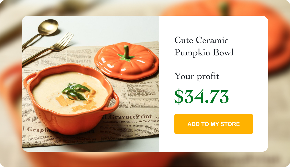 Cute Ceramic Pumpkin Bowl